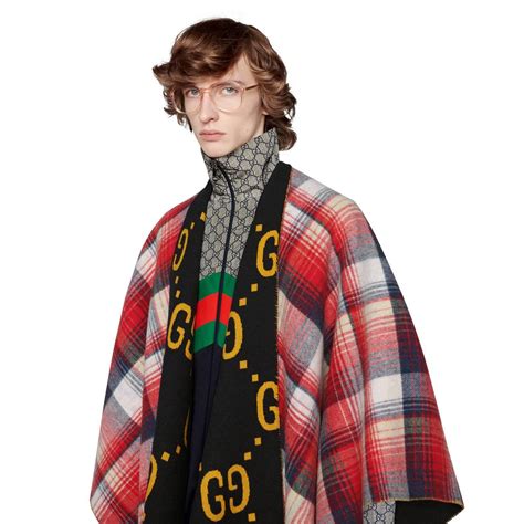 gucci poncho sale|gucci poncho black.